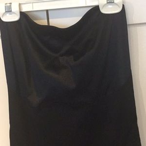 Spanx Shapewear Black Strapless Bodycon Slip Size XL